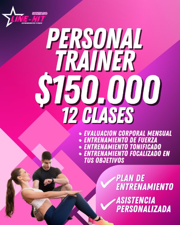 PERSONAL TRAINER $150.000 / 12 CLASES