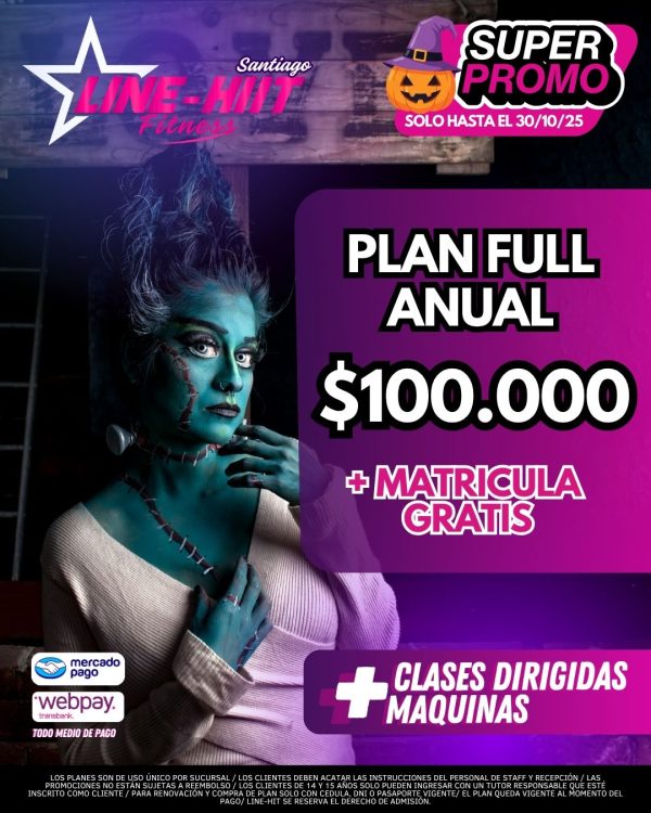 *PROMO PLAN FULL ANUAL $100.000 + MATRICULA GRATIS
